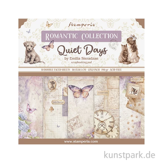Artikelbild 1 des Artikels “Stamperia Scrapbooking Pad - Quiet Days, 30,5 x 30,5 cm “