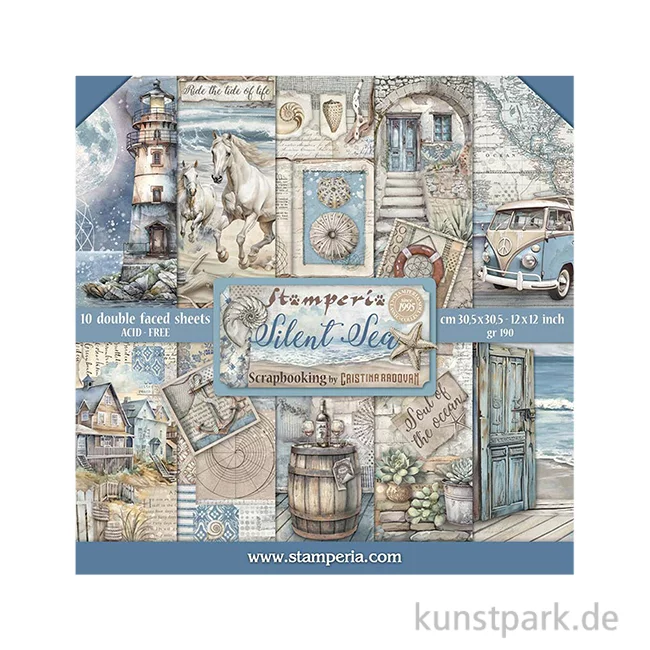 Artikelbild 1 des Artikels “Stamperia Scrapbooking Pad - Silent Sea, 30,5 x 30,5 cm “