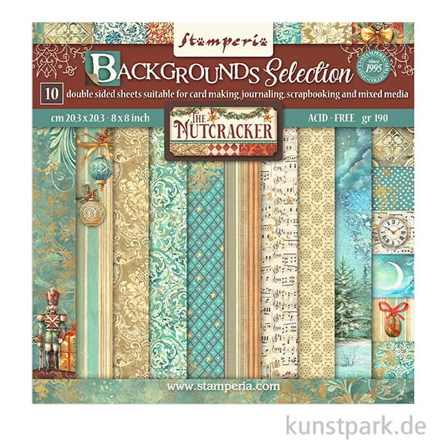 Artikelbild 1 des Artikels “Stamperia Scrapbooking Pad - The Nutcracker Backgrounds, 20,3 cm “