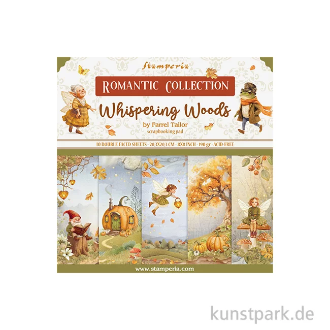 Artikelbild 1 des Artikels “Stamperia Scrapbooking Pad - Whispering Woods, 20,3 x 20,3 cm “