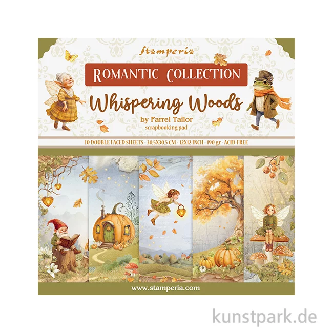 Artikelbild 1 des Artikels “Stamperia Scrapbooking Pad - Whispering Woods, 30,5 x 30,5 cm “