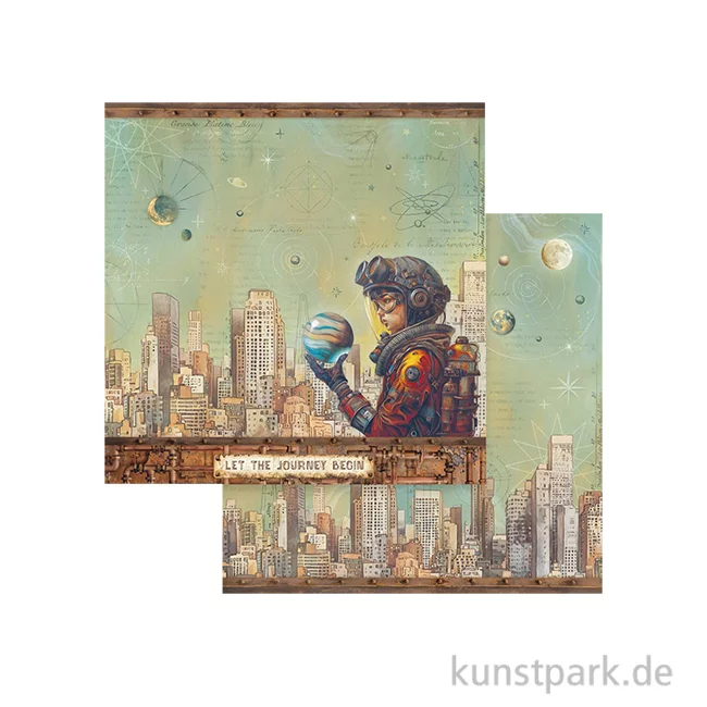 Artikelbild 1 des Artikels “Stamperia Scrappapier - A New Beginning Skyline, 30,5 x 30,5 cm “