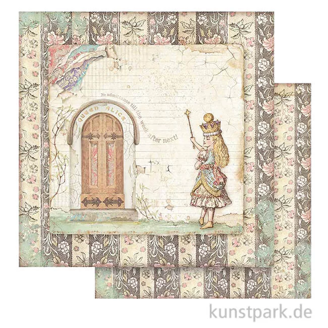 Artikelbild 1 des Artikels “Stamperia Scrappapier - Alice Door, 30,5x30,5 cm “