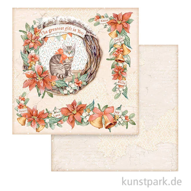 Artikelbild 1 des Artikels “Stamperia Scrappapier - All Around Christmas Garland, 30,5 x 30,5 cm “