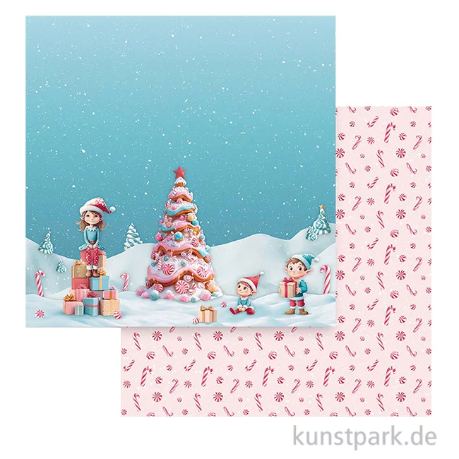 Artikelbild 1 des Artikels “Stamperia Scrappapier - Candy Christmas Tree, 30,5 x 30,5 cm “
