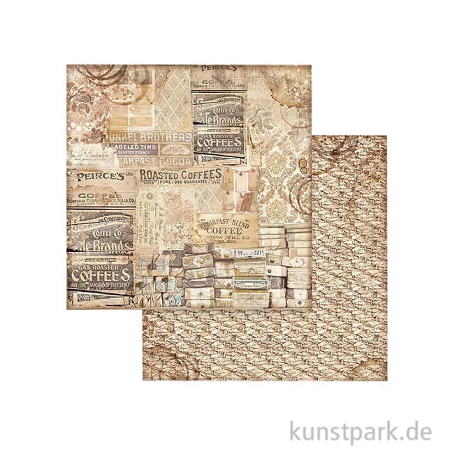 Artikelbild 1 des Artikels “Stamperia Scrappapier - Coffee and Chocolate Pattern, 30,5 x 30,5 cm “