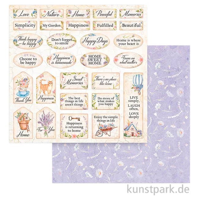 Artikelbild 1 des Artikels “Stamperia Scrappapier - Create Happiness Welcome Home Labels, 30,5 cm “