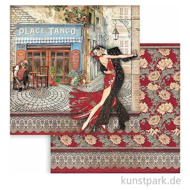 Artikelbild 1 des Artikels “Stamperia Scrappapier - Desire Place du Tango 30,5 x 30,5 cm “