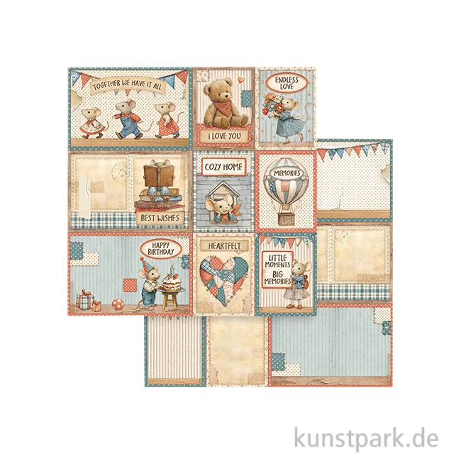 Artikelbild 1 des Artikels “Stamperia Scrappapier - Family Cards, 30,5 x 30,5 cm “