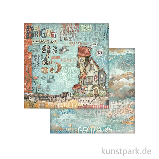 Artikelbild 1 des Artikels “Stamperia Scrappapier - Furry Friends House, 30,5 x 30,5 cm “
