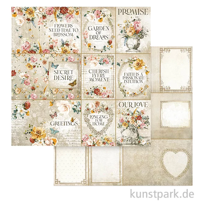 Artikelbild 1 des Artikels “Stamperia Scrappapier - Garden of Promises Cards 30,5 x 30,5 cm “