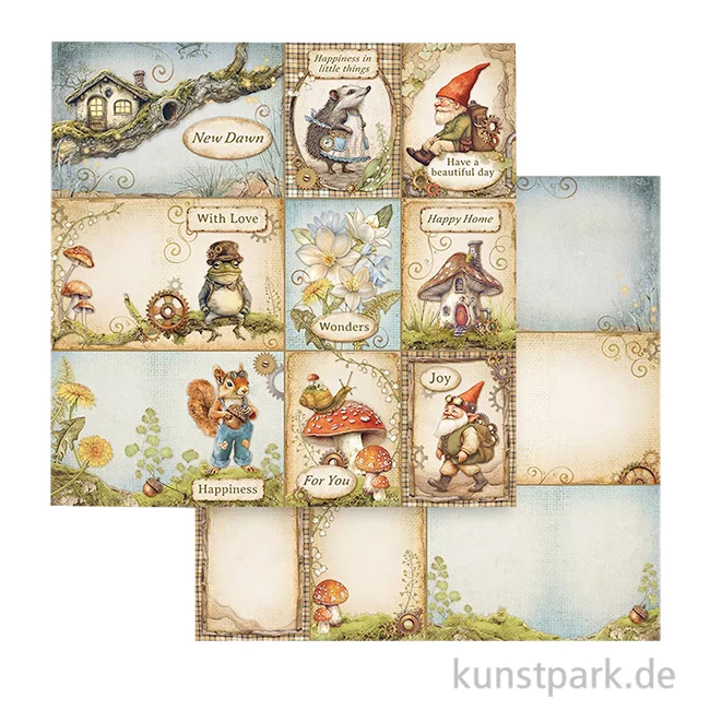 Artikelbild 1 des Artikels “Stamperia Scrappapier - Hidden Grove Cards, 30,5 x 30,5 cm “