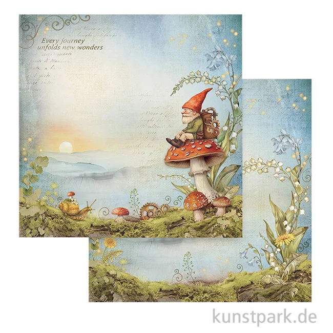 Artikelbild 1 des Artikels “Stamperia Scrappapier - Hidden Grove Gnome, 30,5 x 30,5 cm “