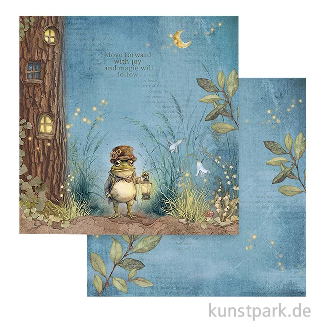 Artikelbild 1 des Artikels “Stamperia Scrappapier - Hidden Grove Mr Frog, 30,5 x 30,5 cm “
