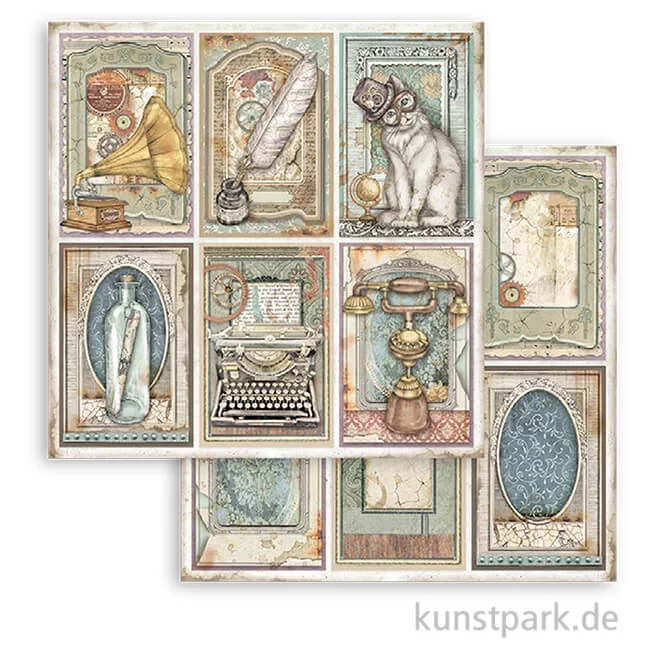 Artikelbild 1 des Artikels “Stamperia Scrappapier - Lady Vagabond Lifestyle Cards, 30,5 x 30,5 cm “
