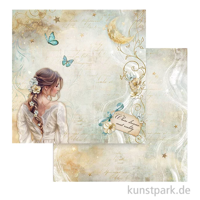 Artikelbild 1 des Artikels “Stamperia Scrappapier - Masquerade Lady Butterfly, 30,5 x 30,5 cm “