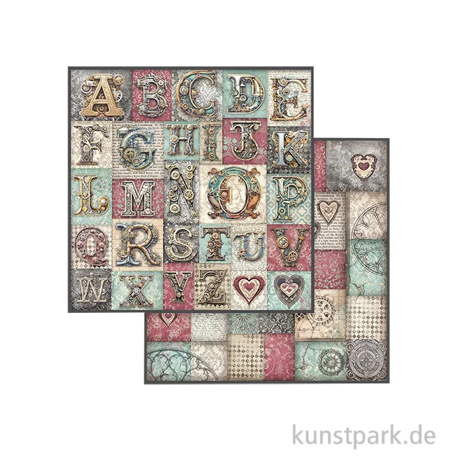 Artikelbild 1 des Artikels “Stamperia Scrappapier - Master of Magic Alphabet, 30,5 x 30,5 cm “