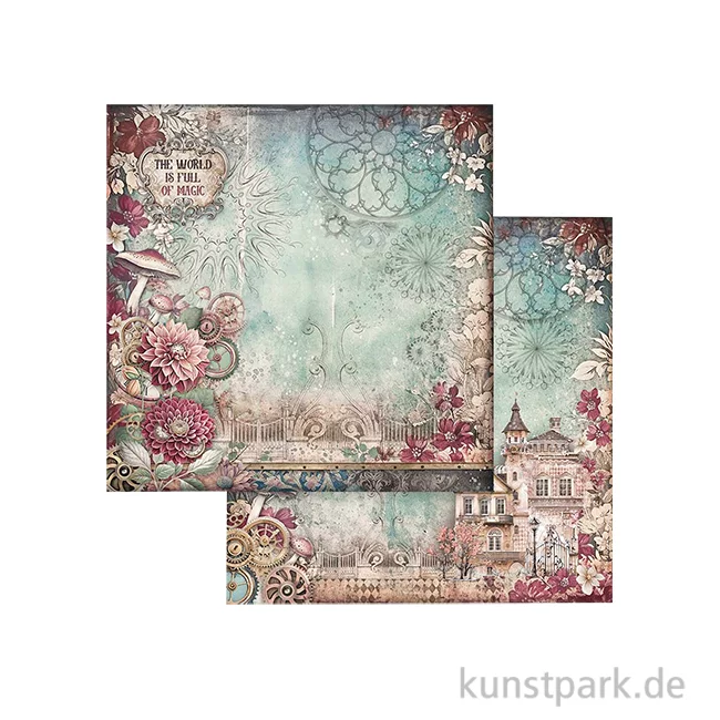Artikelbild 1 des Artikels “Stamperia Scrappapier - Master of Magic House, 30,5 x 30,5 cm “