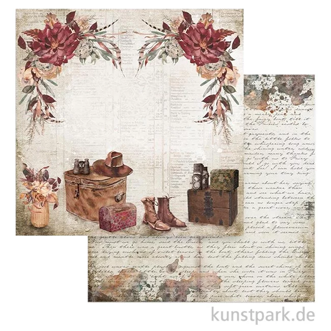Artikelbild 1 des Artikels “Stamperia Scrappapier - Our Way Travel Accessories 30,5 x 30,5 cm “
