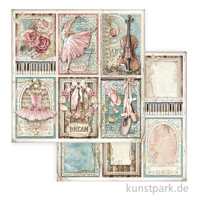 Artikelbild 1 des Artikels “Stamperia Scrappapier - Passion Cards, 30,5x30,5 cm “