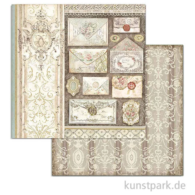 Artikelbild 1 des Artikels “Stamperia Scrappapier - Princess Letters, 30,5 x 30,5 cm “
