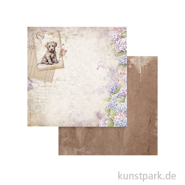 Artikelbild 1 des Artikels “Stamperia Scrappapier - Quiet Days Dog Postcard, 30,5 x 30,5 cm “