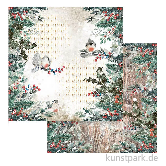 Artikelbild 1 des Artikels “Stamperia Scrappapier - Romantic Christmas Birds, 30,5x30,5 cm “
