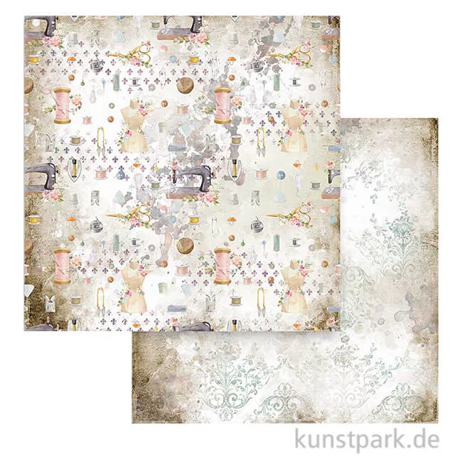 Artikelbild 1 des Artikels “Stamperia Scrappapier - Romantic Threads Texture, 30,5x30,5 cm “