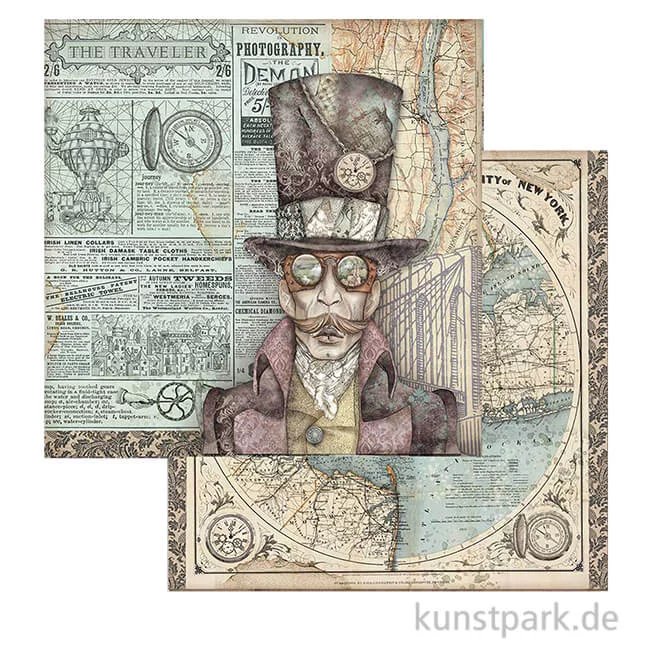 Artikelbild 1 des Artikels “Stamperia Scrappapier - Sir Vagabond, 30,5 x 30,5 cm “