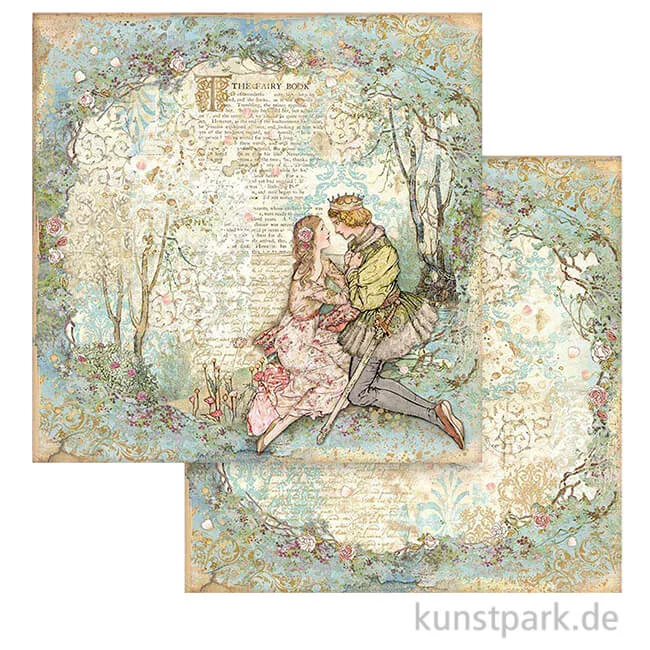 Artikelbild 1 des Artikels “Stamperia Scrappapier - Sleeping Beauty Lovers, 30,5x30,5 cm “
