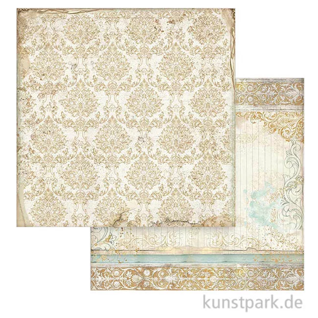 Artikelbild 1 des Artikels “Stamperia Scrappapier - Sleeping Beauty Texture Gold, 30,5x30,5 cm “