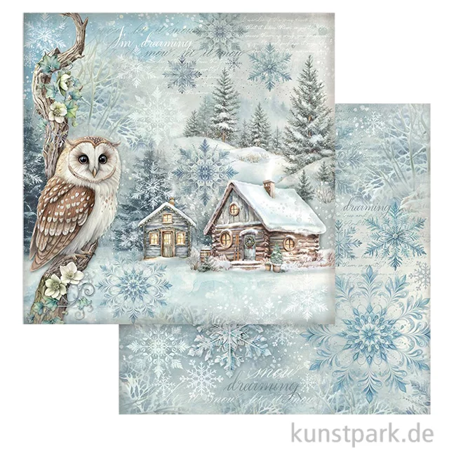 Artikelbild 1 des Artikels “Stamperia Scrappapier - The Owl's House Cottage, 30,5 x 30,5 cm “