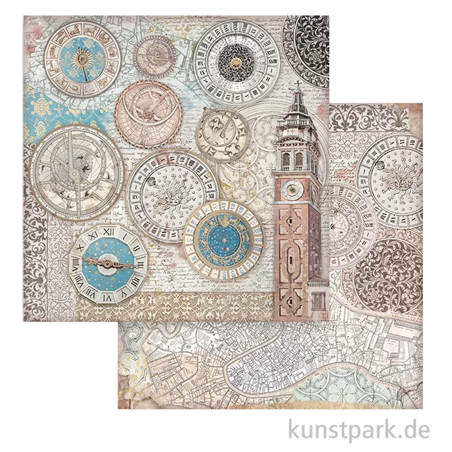 Artikelbild 1 des Artikels “Stamperia Scrappapier - Venice City of Art Bell Tower, 30,5 x 30,5 cm “