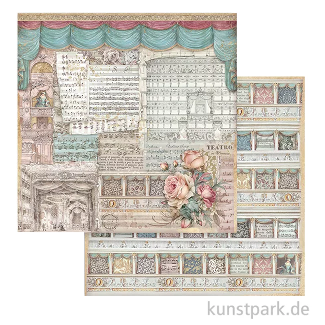 Artikelbild 1 des Artikels “Stamperia Scrappapier - Venice City of Art Theatre, 30,5 x 30,5 cm “