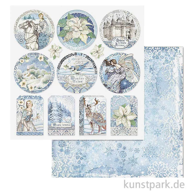 Artikelbild 1 des Artikels “Stamperia Scrappapier - Winter Tales Frames, 30,5x30,5 cm “