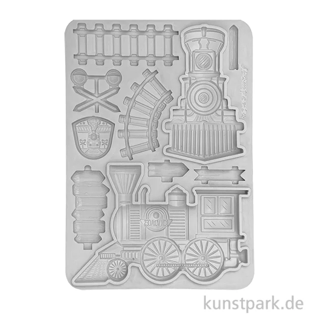 Artikelbild 1 des Artikels “Stamperia Silikon Gießform - Art of Travelling Train, A5 “
