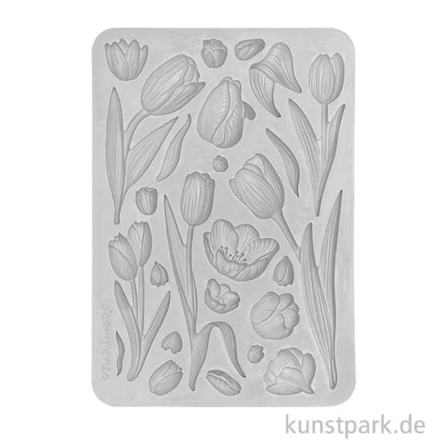 Artikelbild 1 des Artikels “Stamperia Silikon Gießform - Art of Travelling Tulips, A5 “