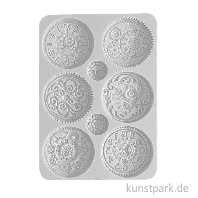 Artikelbild 1 des Artikels “Stamperia Silikon Gießform - Brocante Antiques Clocks, A5 “