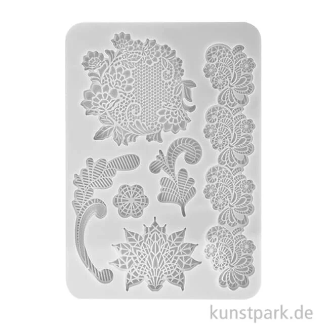 Artikelbild 1 des Artikels “Stamperia Silikon Gießform - Brocante Antiques Laces, A5 “