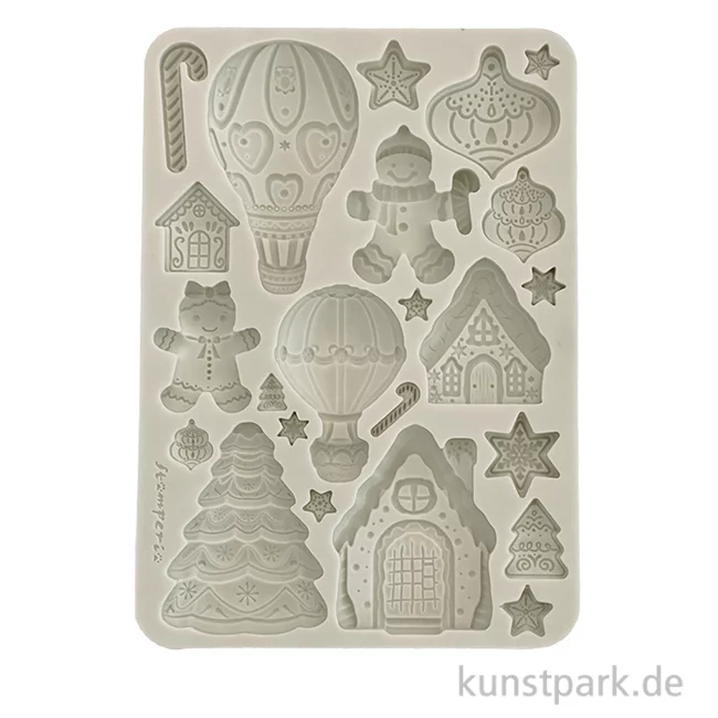 Artikelbild 1 des Artikels “Stamperia Silikon Gießform - Candy Christmas Gingerbreads, A5 “