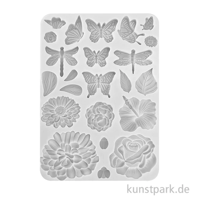 Artikelbild 1 des Artikels “Stamperia Silikon Gießform - Create Happiness Secret Diary Flowers, A5 “