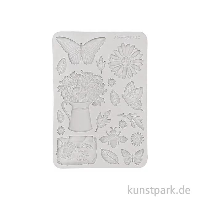 Artikelbild 1 des Artikels “Stamperia Silikon Gießform - Daisy Art Flowers And Butterfly, A5 “