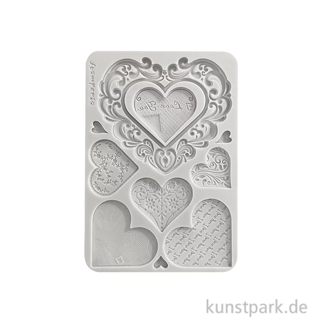 Artikelbild 1 des Artikels “Stamperia Silikon Gießform - Family Hearts, A5 “