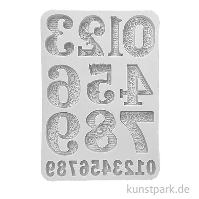 Artikelbild 1 des Artikels “Stamperia Silikon Gießform - Gear up for Christmas Numbers, A5 “