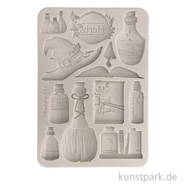 Artikelbild 1 des Artikels “Stamperia Silikon Gießform - Herbarium Silvae Alchemy, A5 “