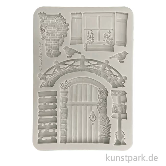 Artikelbild 1 des Artikels “Stamperia Silikon Gießform - Herbarium Silvae Bridge Door Window, A5 “