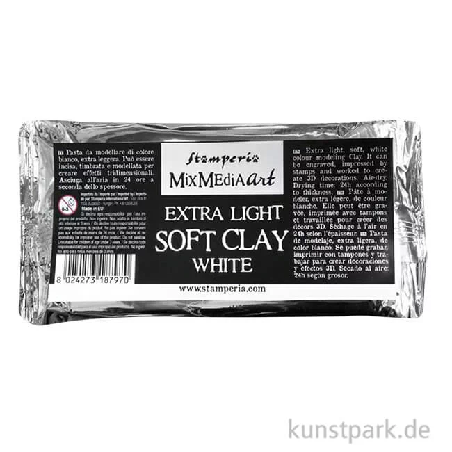 Artikelbild 1 des Artikels “Stamperia Soft Clay Modelliermasse, Extra leicht, Weiß, 160 g “