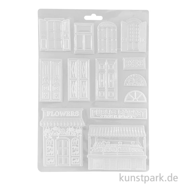 Artikelbild 1 des Artikels “Stamperia Soft Mould (Gießform) - Art of Travelling Doors Window, A4 “