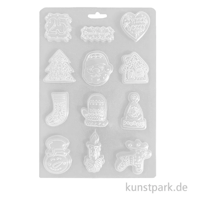 Artikelbild 1 des Artikels “Stamperia Soft Mould (Gießform) - Candy Christmas Elements, A5 “