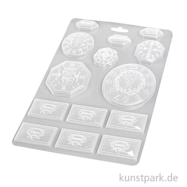 Artikelbild 1 des Artikels “Stamperia Soft Mould (Gießform) - Coffee and Chocolate Clocks, A4 “
